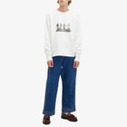 BODE Men's Finish Line Sweatshirt in Cream