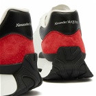 Alexander McQueen Men's Sprint Runner Sneakers in White/Red/Black
