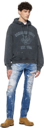 Dsquared2 Navy Cypro Fit Hoodie