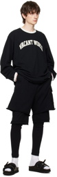 UNDERCOVER Black Appliqué Long Sleeve T-Shirt
