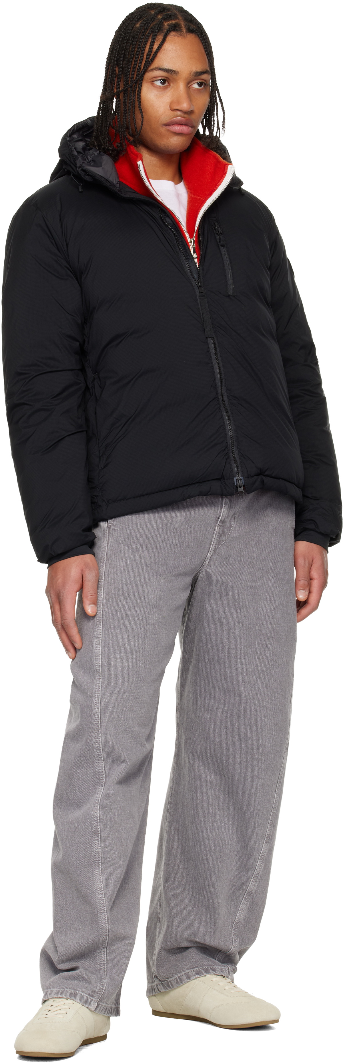 Canada Goose Black 'Black Label' Lodge Hooded Down Jacket