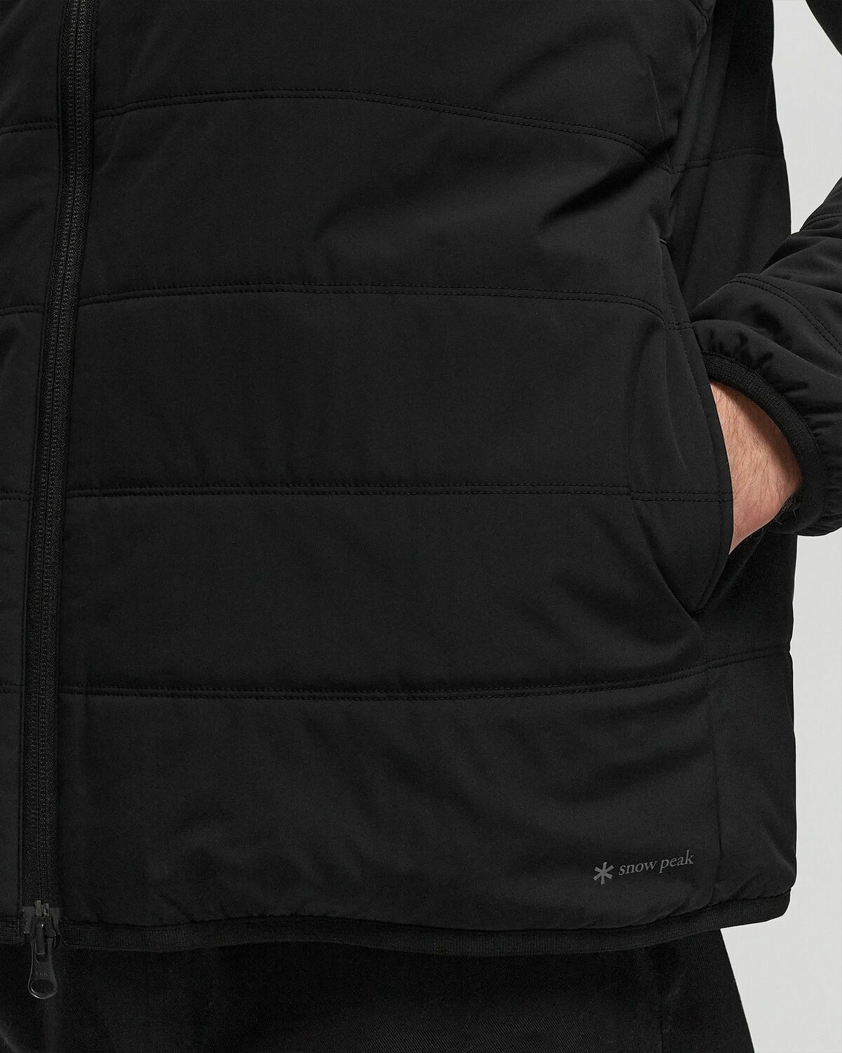 Snow Peak Flexible Insulated Zip Up Hoodie Black Zippers