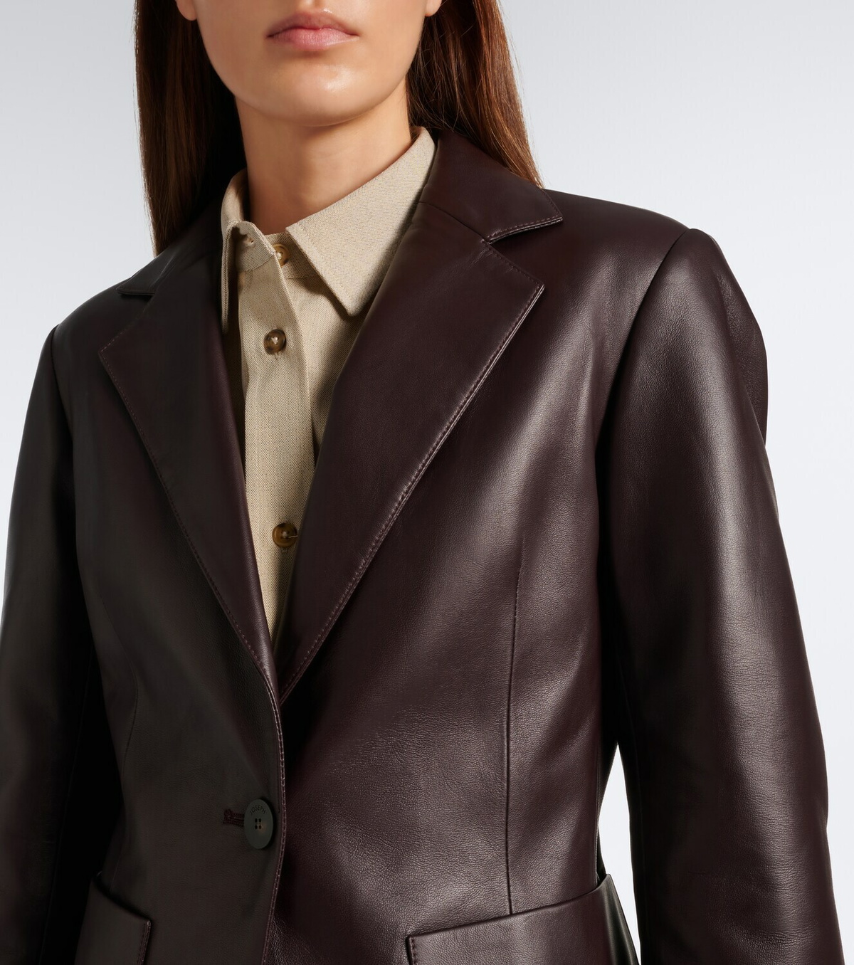 Joseph Glenview leather blazer
