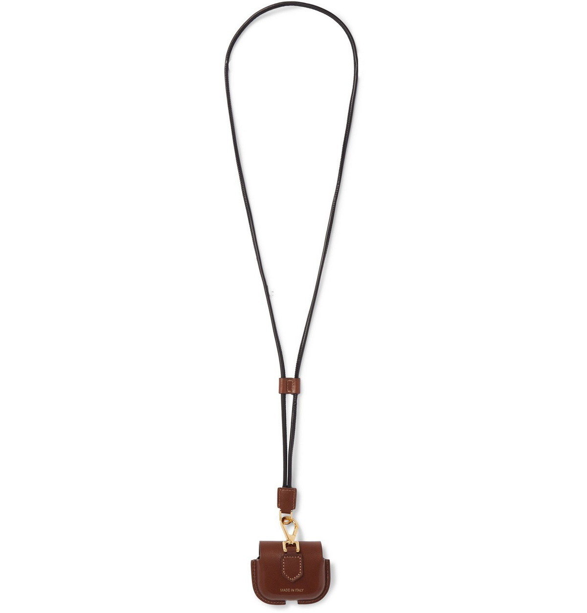 TOM FORD - Leather AirPods Pro Case with Lanyard - Brown TOM FORD