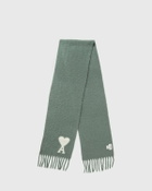 Ami Paris Ami De Coeur Oversize Scarf Green Scarves