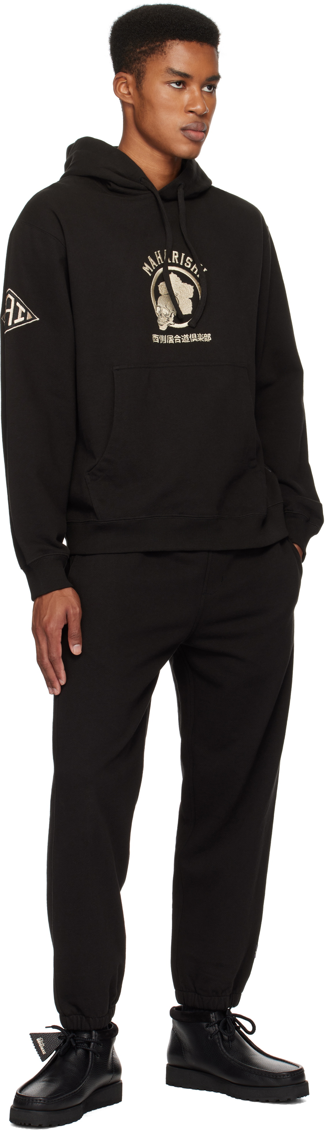 Maharishi Black Nishigawa Iaido Club Edition Kamon Hoodie