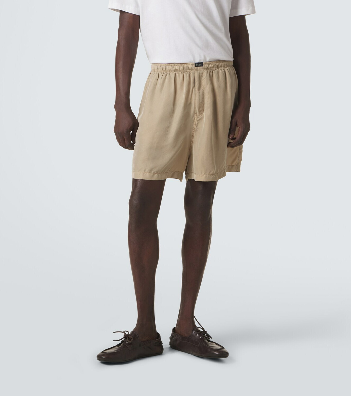 Prada Silk Bermuda shorts