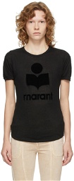 Isabel Marant Etoile Black Koldi Logo T-Shirt