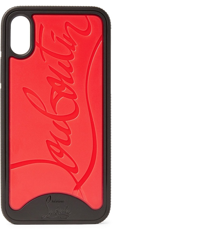Photo: Christian Louboutin - Loubiphone Logo-Debossed iPhone X and XS case - Black
