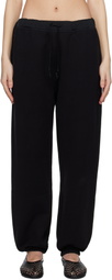 Carven Black Jersey Jogger Sweatpants