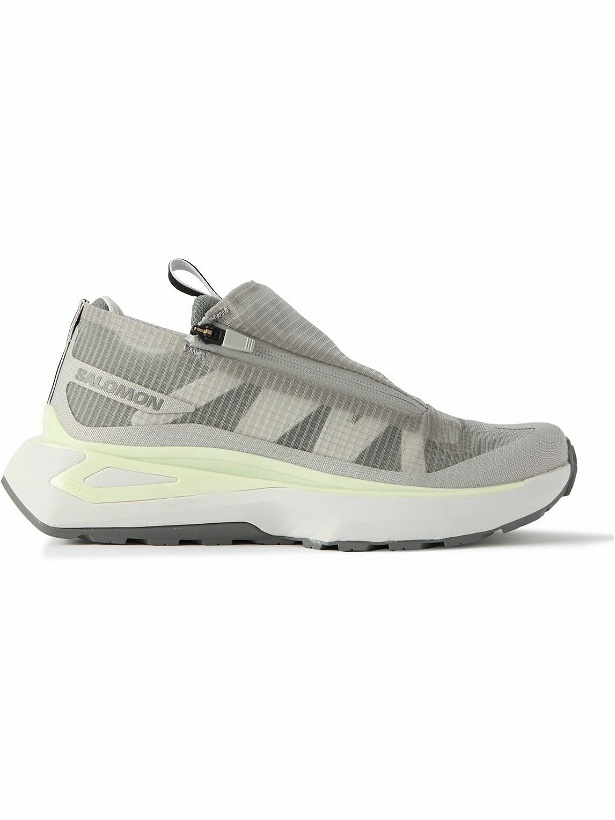 Photo: Salomon - Odyssey ELMT Advanced Clear Canvas-Trimmed Ripstop Sneakers - Gray
