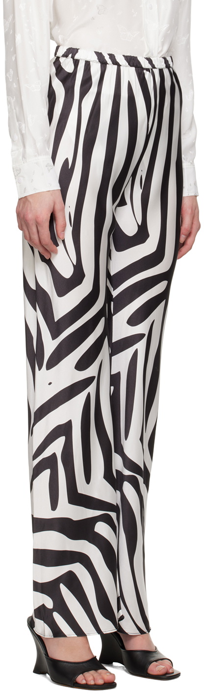 Black - White Print Pant