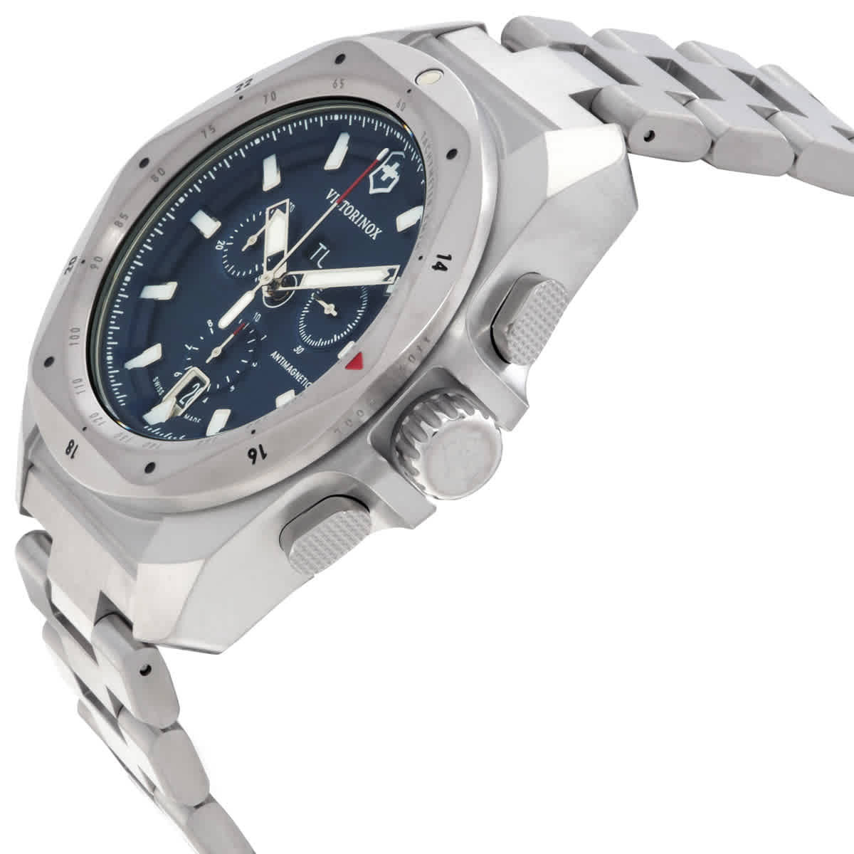 Victorinox I.N.O.X. Chronograph Quartz Blue Dial Mens Watch 241985