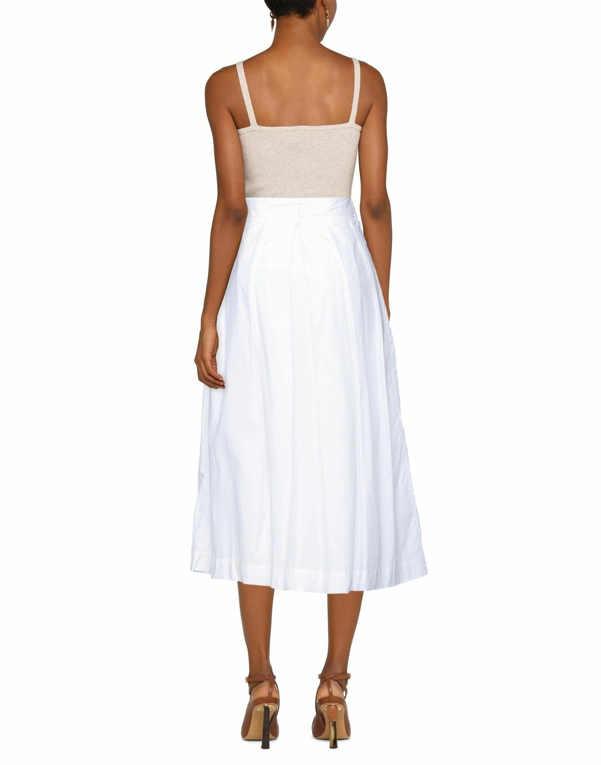 Jucca Womens Midi skirt in White