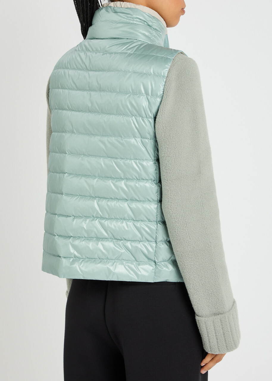 Herno Ultralite Reversible Quilted Shell Gilet Blue