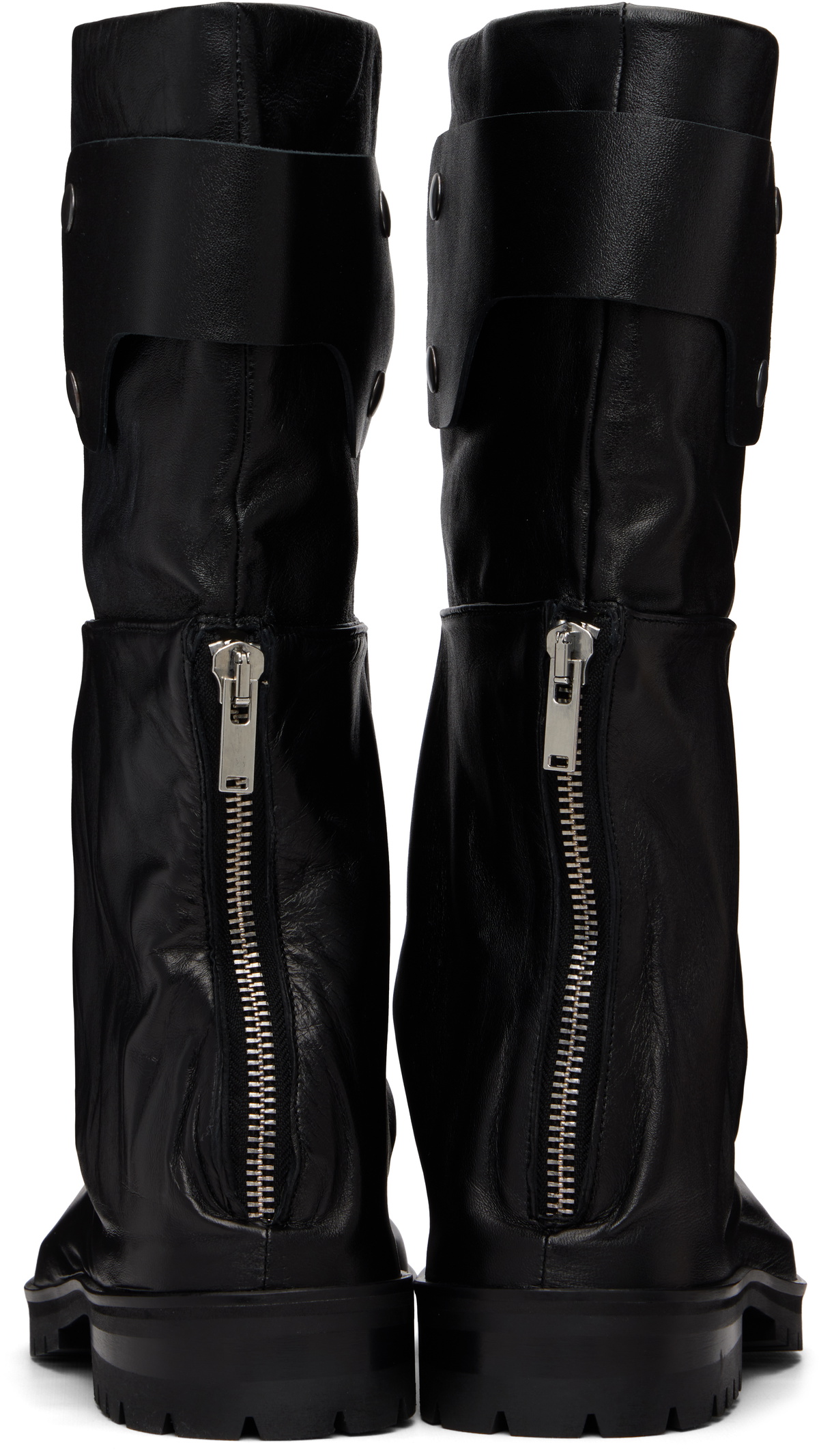 靴 424 DRAGONRIDER / BLK / 25 FW 424 Black Dragonrider Boots 424