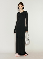 Balenciaga Lingerie Maxi Rib Dress