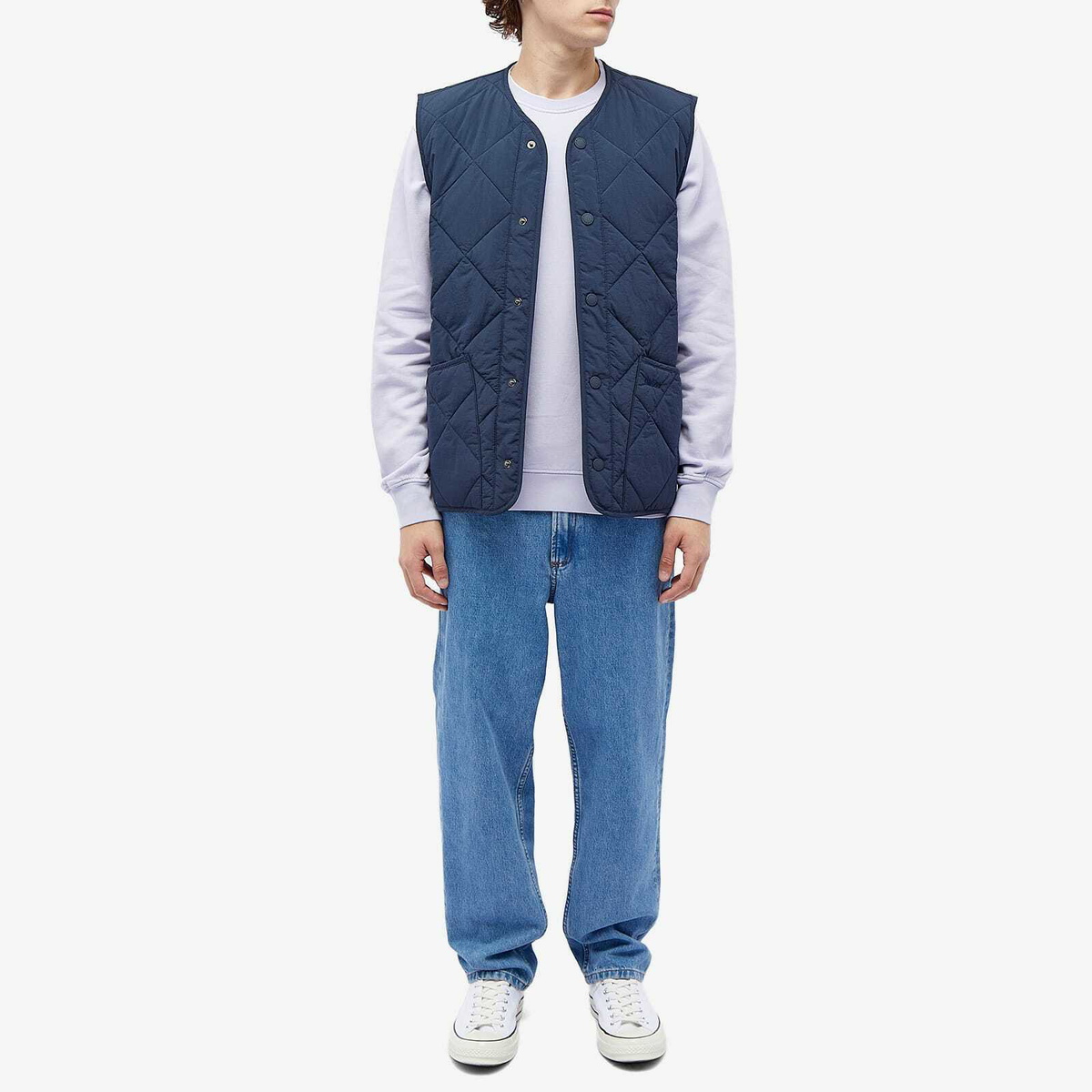 Colorful Standard Men's Classic Organic Crew Sweat in Soft Lavender