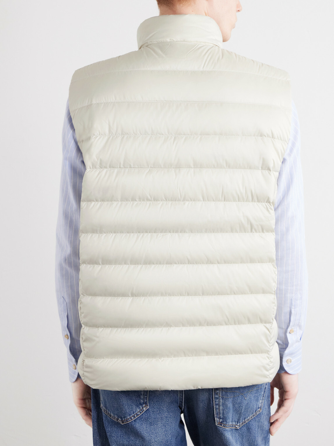 Polo Ralph Lauren - Logo-Embroidered Quilted Shell Down Gilet - Neutrals