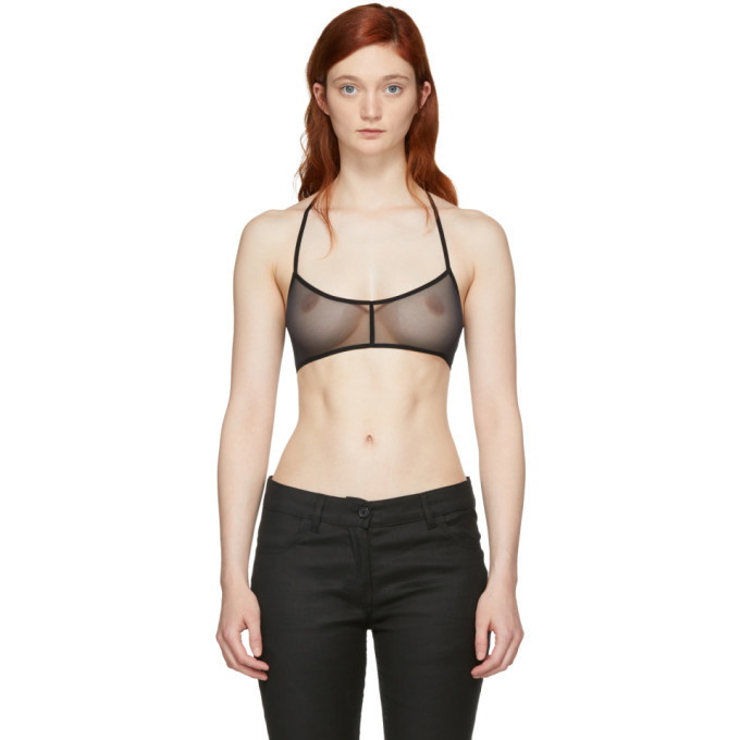 Photo: Ann Demeulemeester Black la fille dO Edition Short Tulle Bra