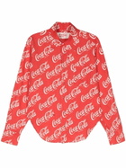 ERL X Coca-Cola Logo-Print Shirt