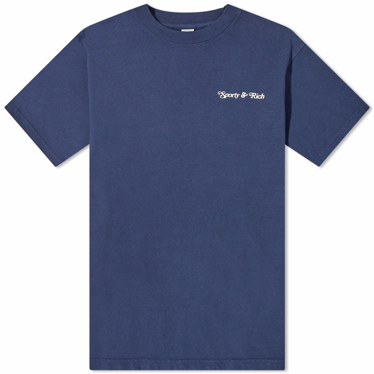 Sporty & Rich Men's Self Love Club T-Shirt in Navy/Cream Sporty & Rich