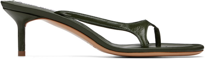 Photo: Acne Studios Khaki Kitten Heeled Sandals