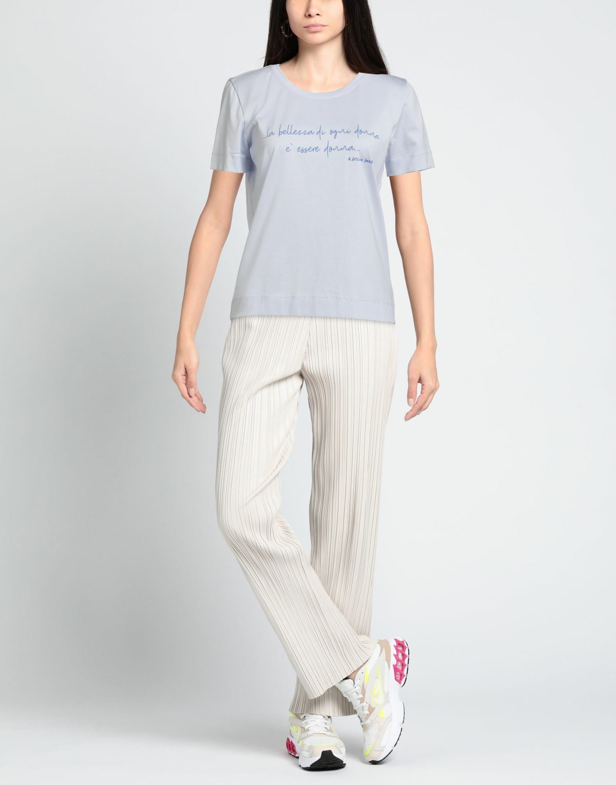 Alessia Santi Womens T-shirt in Lilac