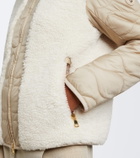 Bogner Bibi quilted teddy-trimmed jacket