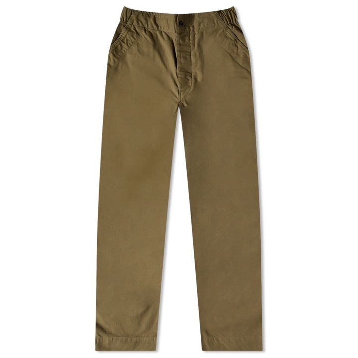 Photo: MHL by Margaret Howell Men's MHL. by Margaret Howell Drawcord Sweat Pant in Surplus Green