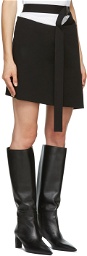 Helmut Lang Black Belted Miniskirt