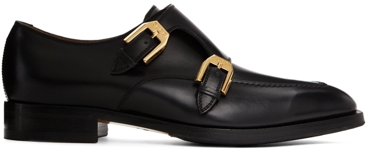 Photo: Gucci Black Leather Monkstraps