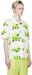 Bonsai White Printed Shirt