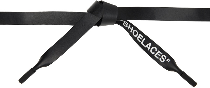 Photo: Off-White Black 'Shoelaces' Belt