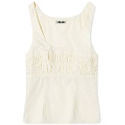 Ciao Lucia Women's Bettina Ruched Cami Top in Cream