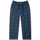 WTAPS Men's Seagull 03 Check Pant in Green