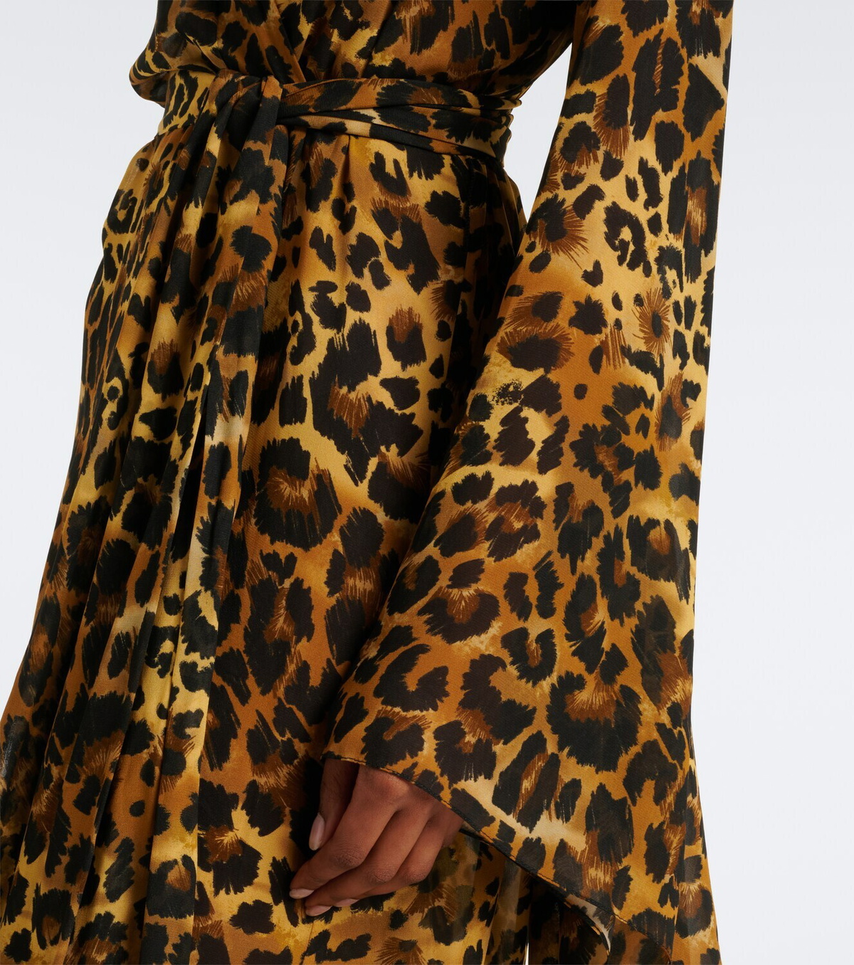 Johanna Ortiz Leopard-print georgette kaftan