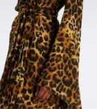 Johanna Ortiz Leopard-print georgette kaftan