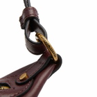 Isabel Marant Women's Oskan Moon Shoulder Bag in Burgundy
