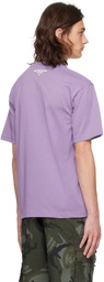 AAPE by A Bathing Ape Purple Embroidered T-Shirt