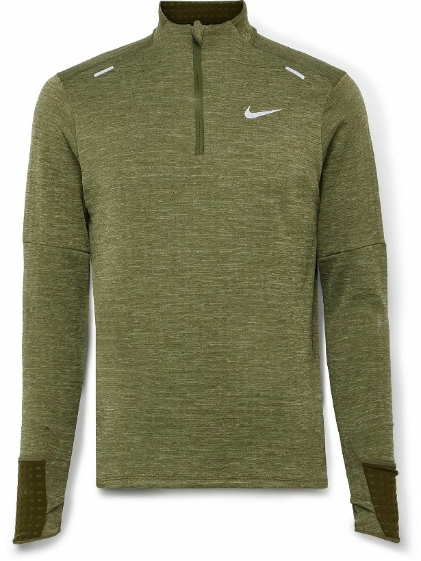 Photo: Nike Running - Repel Element Therma-FIT Half-Zip Top - Green