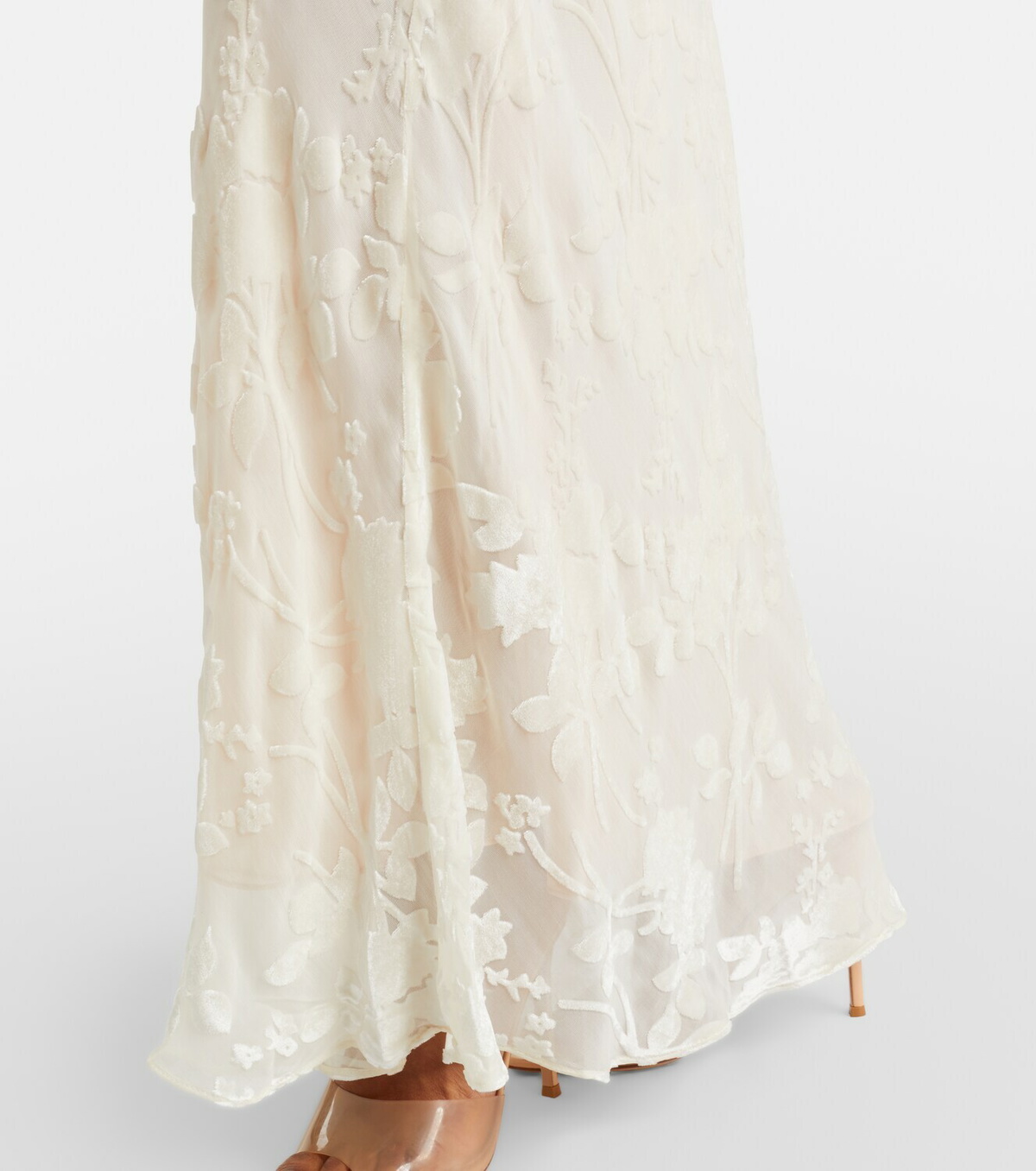 Rodarte Devoré floral velvet gown