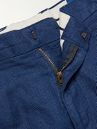 Polo Ralph Lauren - Straight-Leg Linen and Cotton-Blend Trousers - Blue