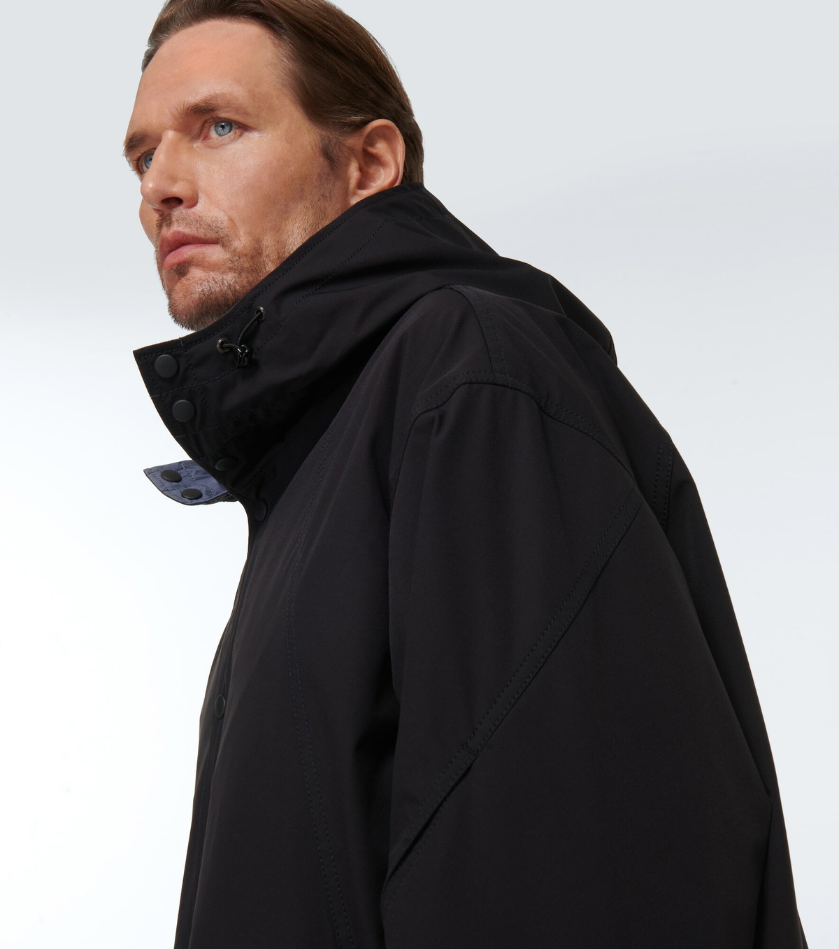 OUR LEGACY ■ Paraspect Nylon Hooded Jacket OUR LEGACY - PARASPEC JACKET BLACK MUTED SCUBA – SOLAR MTP