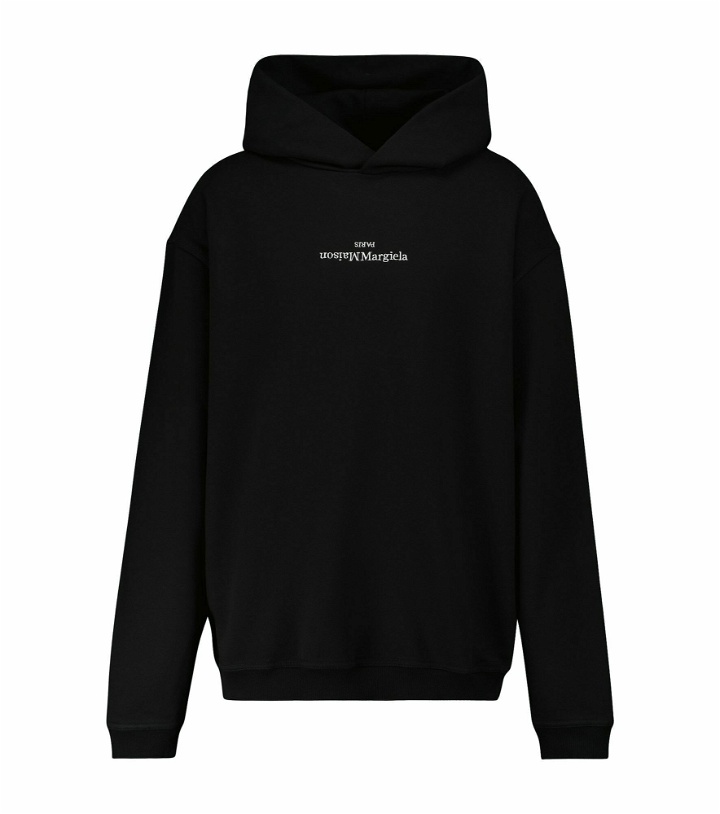 Photo: Maison Margiela - Upside down logo hooded sweatshirt