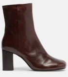 Lemaire Anatomic 80 leather ankle boots