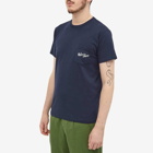 Velva Sheen Men's Logo Pocket T-Shirt in Navy