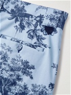 ERDEM - Lucas Straight-Leg Floral-Print Cotton-Blend Twill Shorts - Blue