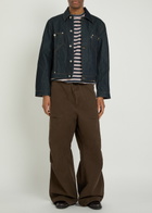 Ymc Raw Panelled Denim Jacket Indigo