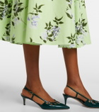 Emilia Wickstead Eglantine floral belted cotton midi dress